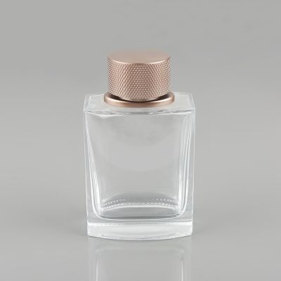 Top quality square glass perfume bottle with ABS cap 