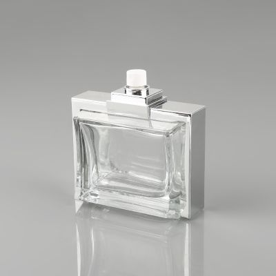 Customized shape clear transparent glass bottle design 