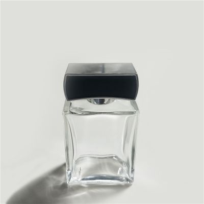 Great Sale Rectangle Transparent Glass Empty Perfume Bottle 100ml 