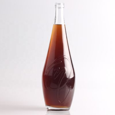 Wholesale Olive Oil Glass Bottle Custom Design Cooking Oil Bottle With Cork 