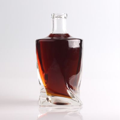 1 l fashion design high quality round xo brandy bottle with gift box 