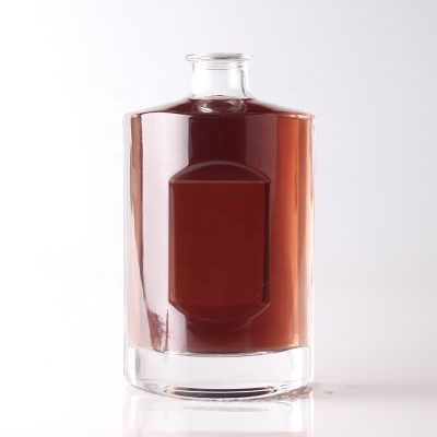 Super Flint Borosilicate Glass Bottle 50cl For Tequila Vodka Whiskey Beverage Glass Bottle With Cork 