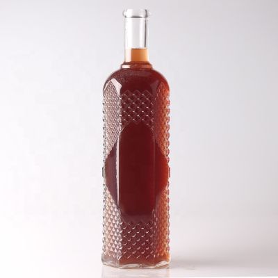 Luxury quality clear Glass Bottle 700ml XO & Brandy 700ml glass bottle for wholesale 