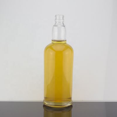 Custom Transparent Guala Top Super Flint Whisky Glass Bottle 700ml On Sale
