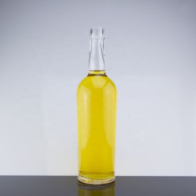 High Grade Super Flint Glass Cork Sealed Clear Transparet Brandy Bottles 750ml