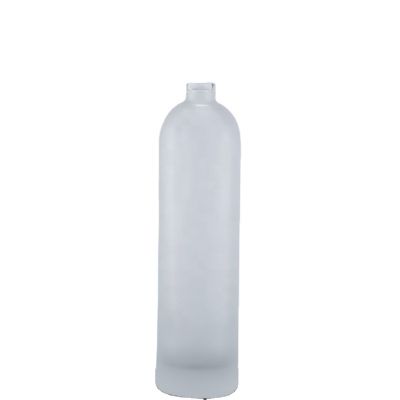 Round Short Neck Frosting Glass Bottle 500 Ml With Super Flint Glass Tequila Bottle With Decoration 