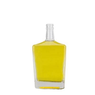 China Manufacturer High Grade High Flint Transparent Vodka Whiskey Tequila Glass Bottle For Spirits With Cork Stopper 750ml 75cl