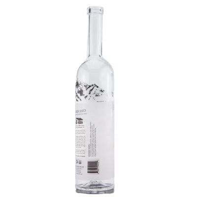 China Manufacturer Super Flint Cylinder Shape Custom Printing Design 750ml 700ml Liquor Glass Bottles For Vodka Whiskey