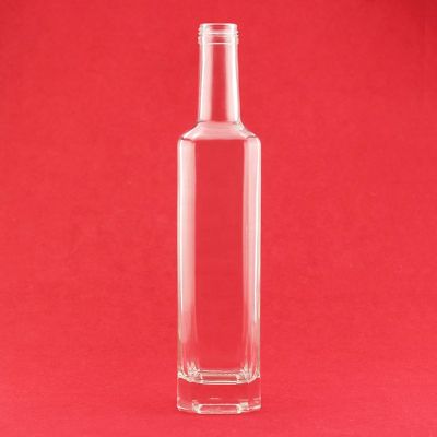 750ml Liquor Glass Bottles Clear Custom Liquor Glass Bottle 500ML Gin With Screw Cap 