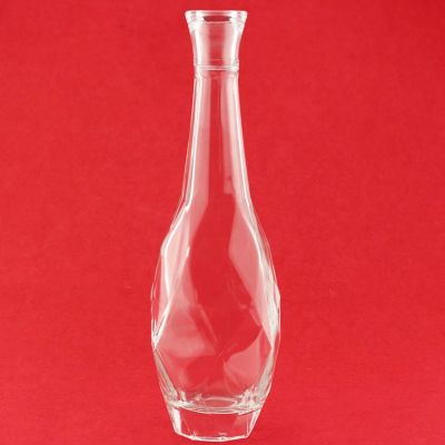 700ml Wide Mouth Droplet Shape Brandy Bottle Manufacturer Wide Mouth Glass Bottle For Brandy Wholesale 