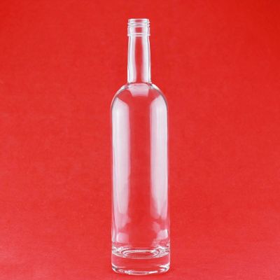 Custom Design Vodka Glass Bottle Custom Empty Round Glass Liquor Vodka Bottle 