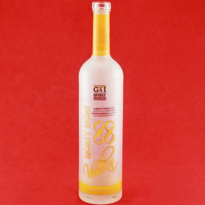 High Quality customized Brand Vodka rum gin brandy 750ml Frosting Glass Bottles