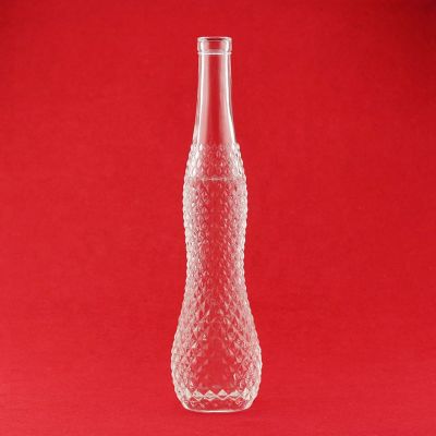 Wholesale Unique Shape 750ml Tequila Glass Bottle With Cork Cap 