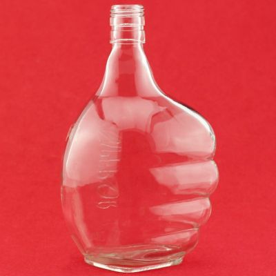 Novelty Fist Shape Glass Bottles Fist Shape Spirit Glass Bottle 