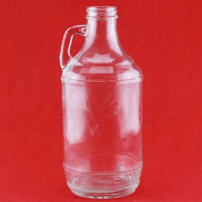 Top Quality Glass Liquor Round Shape Bottle For Whiskey Empty Engraving Whisky Glass Bottle With Cork 