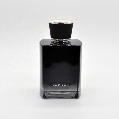Luxury Black Men Personalized Perfume Glass Bottle 100ml 
