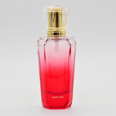Red Fashion Design Twist Moroccan Perfume Bottle 35ml 