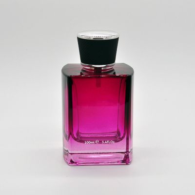 Luxury Black Men Personalized 100ml Glass Perfume Crimp Bottle