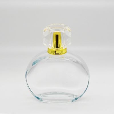 Hot sale different design round glass perfume bottle 100 ml for sale 