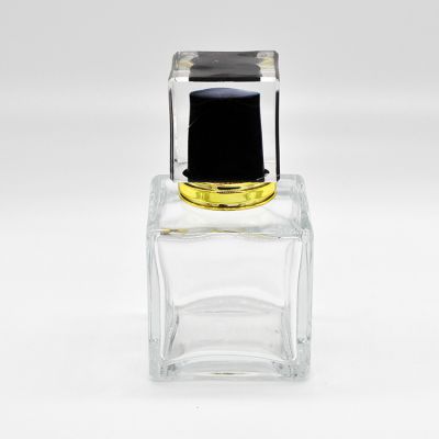 2019 new product 50ml empty rectangular square glass perfume bottle 