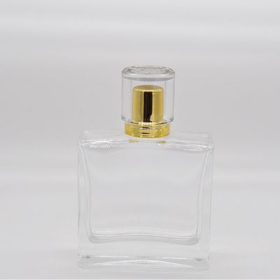 Wholesale Antique Luxurious Glass 100 ml Perfume Bottle Square 