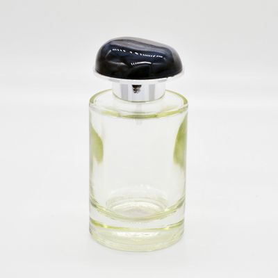 50ml simple design cylindrical perfume glass spray bottle 