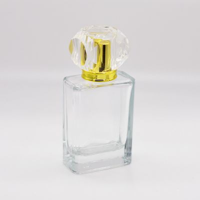 Chinese factory direct quality square perfume 50ml glass bottle 