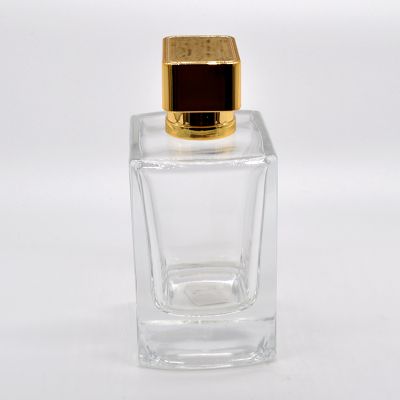100ml brown leather cover empty glass perfume bottle for sale 
