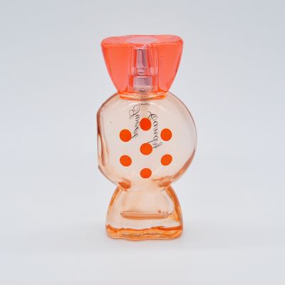 Lovely creative candy shape recyclable transparent 20ml spray perfume glass bottle 