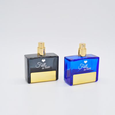 Beautiful design high quality costom glass perfume atomizer spray bottle 50ml