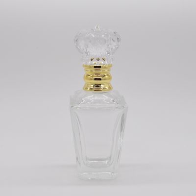 50ml high quality transparent clear OEM wholesale glass perfume bottle with pump sprayer 
