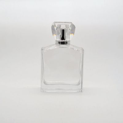 100ml elegant style glass spray perfume bottle with beautiful cover 