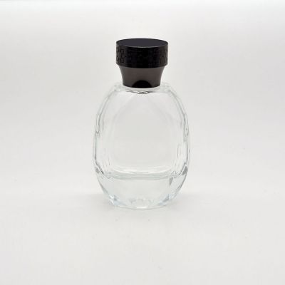 100ml fashion design perfume empty glass bottle with delicate cover 