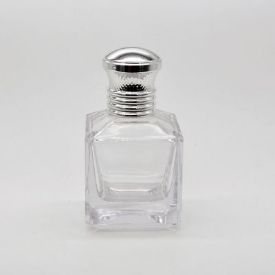 Factory supply simple design glass empty perfume spray bottle 