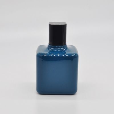 Hot selling ODM fancy bulk 50ml Square Modern glass perfume bottle