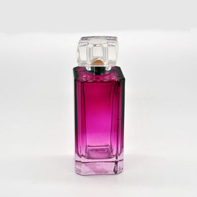 Wholesale New design 100ml Rectangular perfume glass bottle 
