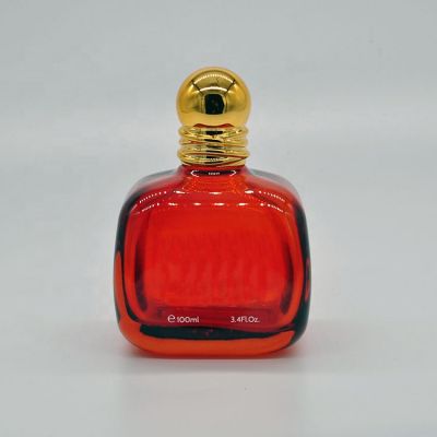 Manufacturer High Quality Glass Female Male Spray Oblate Pump Perfume Bottle With Gold Cap 