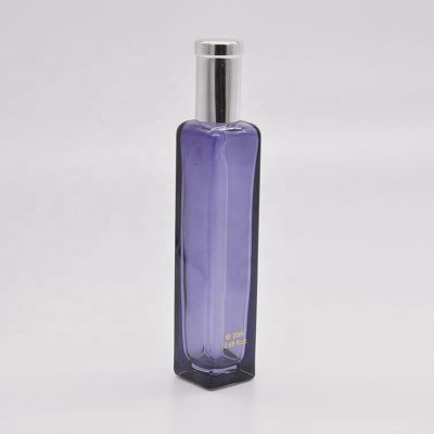 Portable Mini Factory Design Empty Square Manufacturer Custom Glass Spray Perfume Bottle with Cap 