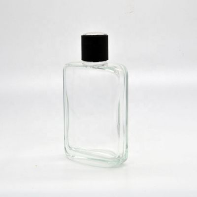 Wholesale Square High Fashion Hot sale Factory Custom Clear Coating Empty New Design Perfume Bottle 