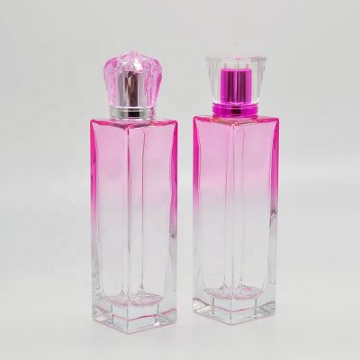 High Fashion Newly Factory Design Colored Coated Glass Custom Spray Neck Lady Pump Perfume Bottle 
