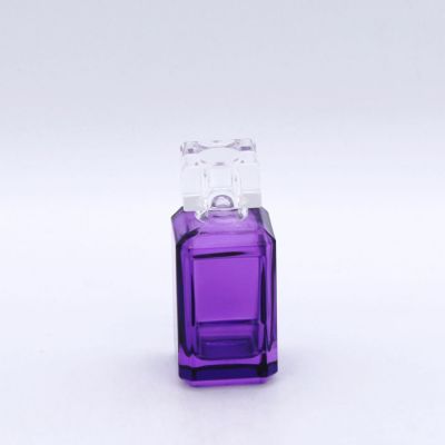 solid painting surface with square groove custom empty glass bottles perfumes
