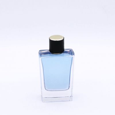 custom 100ml elegant high quality transparent rectangle perfume bottles 