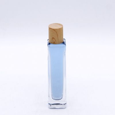 long square cylindrical 50ml transparent custom empty perfume bottles for sale