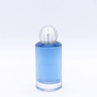 long cylindrical custom elegant transparent perfume bottle 100ml for sale 