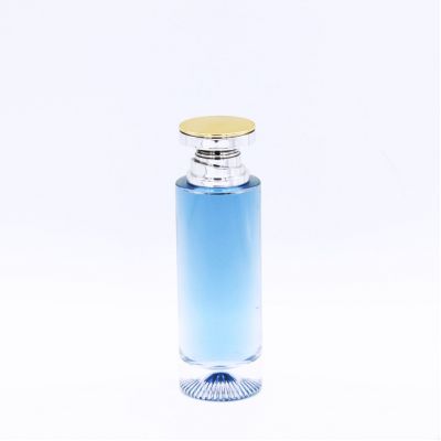 long cylindrical wholesale elegant transparent perfume bottle 100ml for sale 