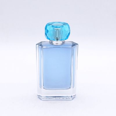 custom hexagon 100ml transparent smooth wholesale glass perfume bottles 