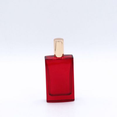 solid painting oblate rectangle color 50ml empty glass perfumes bottles 