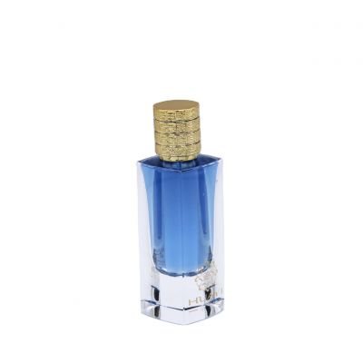square long cylindrical transparent smooth custom glass perfume bottles for sale 