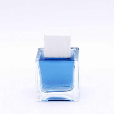 square 100ml exquisite transparent high quality wholesale perfume glass bottle