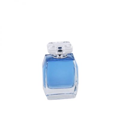 square irregular shape exquisite high quality custom perfume glass bottles 